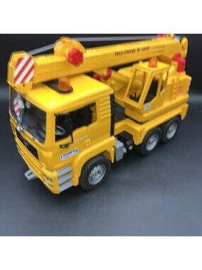 Bruder Man Tele Crane TC-4500 TGA 41.440 Construction building Toy GERMANY -A